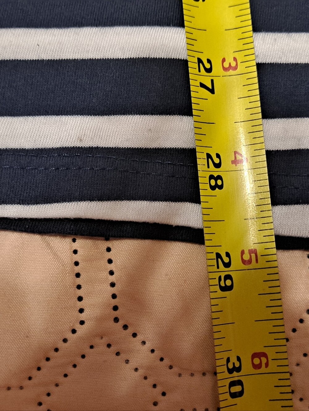 Lane Bryant Womens Navy & White Striped Tee - 'Wine not?' Graphic Size 18/20 - Picture 2 of 6